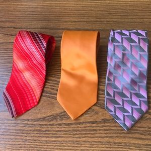 BUNDLE!! Three 100% Silk Ties!!